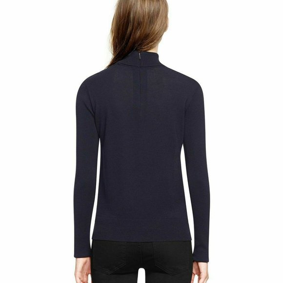 Tory Burch Etty Horse Pony Print Silk & Wool Lightweight Sweater Medium H11972 - Picture 10 of 12